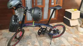 Jual sepeda lipat bekas merk Avand chester 8