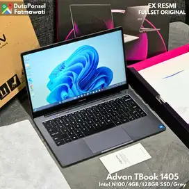 ADVAN TBOOK 1405 14’’ INTEL N100/4GB/128GB SLIM LAPTOP FULLSET ORIGINA