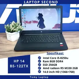 HP 14 BS122TX CORE I5-8250U AMD RADEON R5 M330 2GB RAM 8GB SSD 256GB