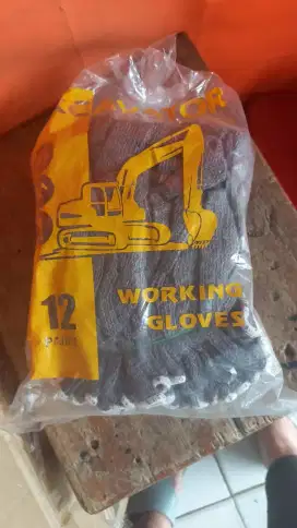Sarung tangan benang 5 abu excavator