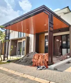 Kanopi carport atap solarflat minimalis trasparan