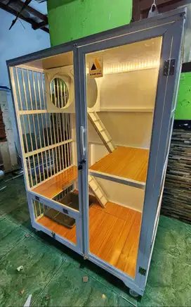 Kandang Kucing Aluminium Baru, Murah, Berkualitas