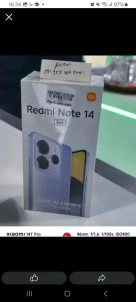 XIAOMI REDMINOTE 14 5G 8/256 • ATLANTISDAHSYAT