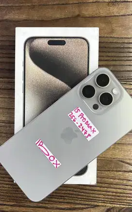 Second iphone 15 promax 256gb space natural titanium ex ibox