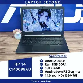 HP 14 CM0095AU AMD E2 9000E RAM 8GB SSD 256GB KEYBOARD BACKLIGHT