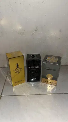 Paco Rabanne 1 Million EDT, Dior Sauvage EDP, Azzaro Wanted EDT