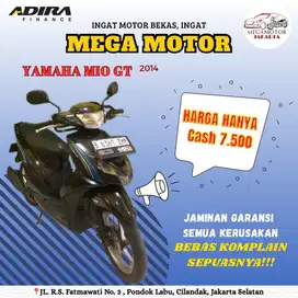 YAMAHA MIO GT TAHUN 2014 HANYA CASH JAMINAN GARANSI & BEBAS KOMPLAIN