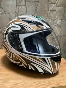 Helm AGV K3 Devil White Gold