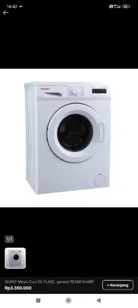 Mesin Cuci Sharp Front Load 7 Kg