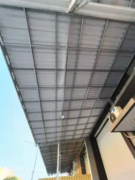 Pasang baja ringan las pagar tralis besi