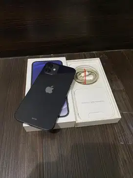 Iphone 12 128gb IBOX BLACK GARANSI ON NOVEMBER 2025 Fullset Ori