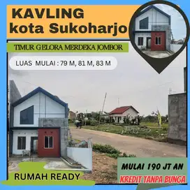 Dijual rumah & tanah kavling jombor sukoharjo