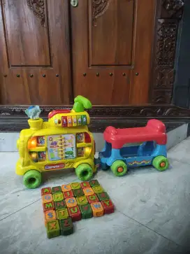 LENGKAP! VTECH PUSH N RIDE TRAIN MAINAN ANAK/ LITTLE TIKES ELC FISHER