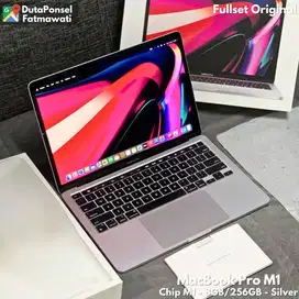 MACBOOK PRO M1 8GB/256GB SILVER FULLSET ORIGINAL