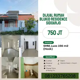 Rumah Luas Tengah Kota Sidoarjo, dekat sekolah dan alun2