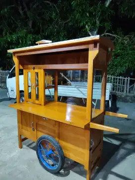 Gerobak Angkringan Bakso Mie Ayam PeceL Bubur Sate Martabak Ronde dlL