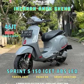 PIAGGIO VESPA SPRINT S 150 IGET ABS LED 2021 Warna GREY AVEO