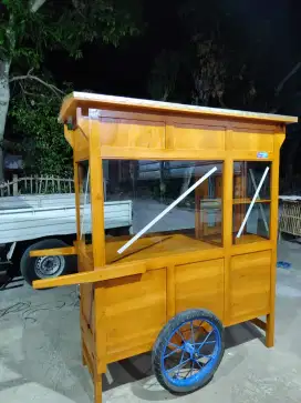 Gerobak Angkringan Bakso Mie Ayam PeceL Bubur Sate Martabak Ronde dlL