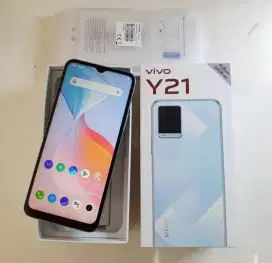 VIVO Y21 (RAM 4+1) / 64GB Like New No Minus Bisa Tukar Tambah
