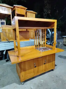 Gerobak Angkringan Bakso Mie Ayam PeceL Bubur Sate Martabak Ronde dlL