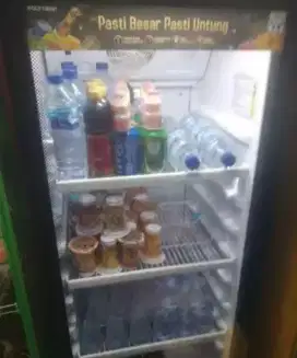 Kulkas kaca chiller lemari pendingin bagus d pamulang