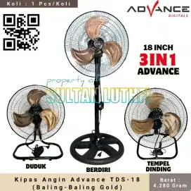 Kipas Angin Tornado Dinding & Berdiri ADVANCE 18 Inch