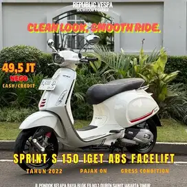 PIAGGIO VESPA SPRINT S 150 IGET ABS FACELIFT 2020 WARNA PUTIH