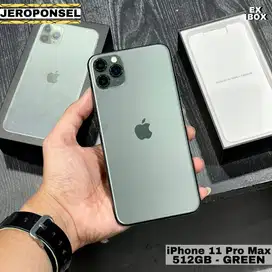 iPhone 11 Pro Max 512Gb Green iBox Mulus Full Ori Garansi