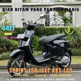 PIAGGIO VESPA SPRINT 150 IGET ABS LED 2021 BLACK CONVINTO
