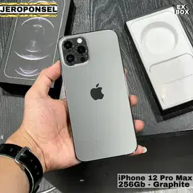 iPhone 12 Pro Max 256GB GRAPHITE IBOX GARANSI FULL ORI MULUS
