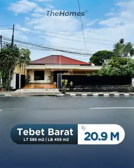 Dijual rumah besar akses 3mobil lokasi tebet barat jakarta selatan