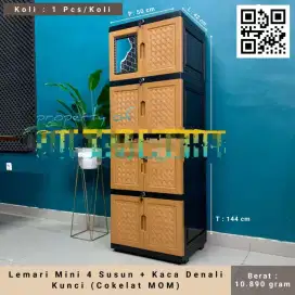 Lemari plastik 4 susun Denali