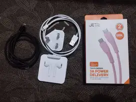 Charger Iphone Fullset + Kabel data C to C for Android
