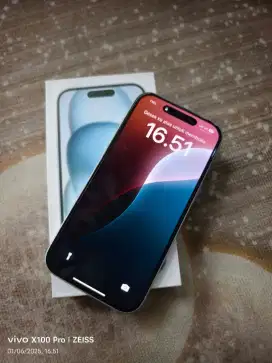 Iphone 15 new 128 ibox garansi on sampai maret 2026