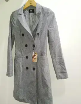 Coat perempuan, blazer wanita, Trench Coat