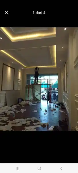 TRIMITRA  Kusen ALUMINIUM/ PARTISI GYPSUM dan wall molding kanopi kaca
