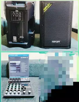SPEAKER ASHLEY DB10A & MIXER
