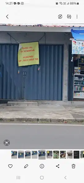 Ruko di sewakan pinggir jalan perumnas klender