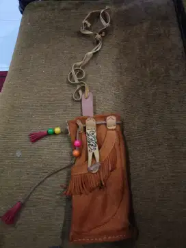 Pouch bahan kulit hand Made