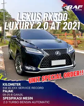 LEXUS RX300 LUXURY 2.0 TURBO CHARGE 2021 AT HITAM RX 300