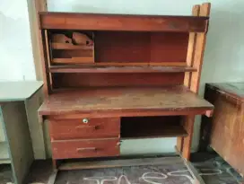 JUAL Cepat, lemari meja belajar kayu kuat