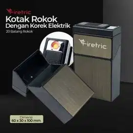 Kotak Rokok 20 Slot dengan Korek Elektrik Pyrotechnic
