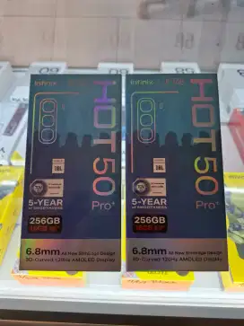 Infinix hot 50 pro plus 8/256 New garansi resmi infinix 1 tahun