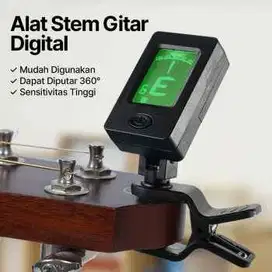 Tuner Alat Stem Gitar Digital Rotatable 360 Degree