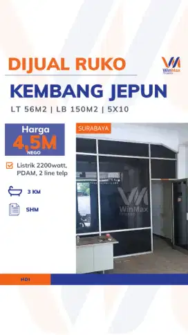 Ruko Kembang Jepun Surabaya, Strategis untuk Usaha & Kantor