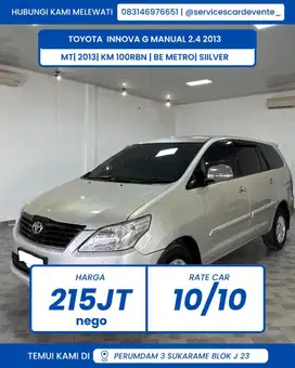 toyotaa innova type g diesel 2013