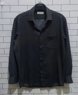 Kemeja Flanel premium Hitam sz L