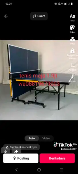 Tenis meja baru
