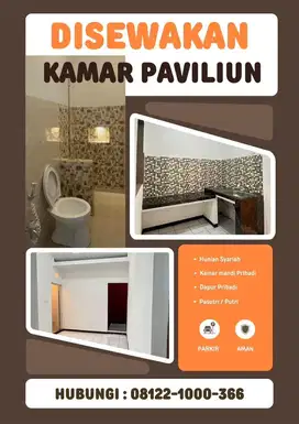 Disewakan Kamar Paviliun Syariah