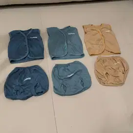 [set 3] Baju Bayi Buntung - Setelan Bayi - Baju Bayi Newborn